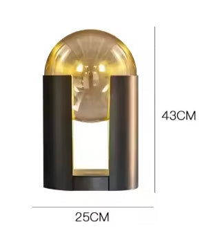 Glass Globe Table Lamp