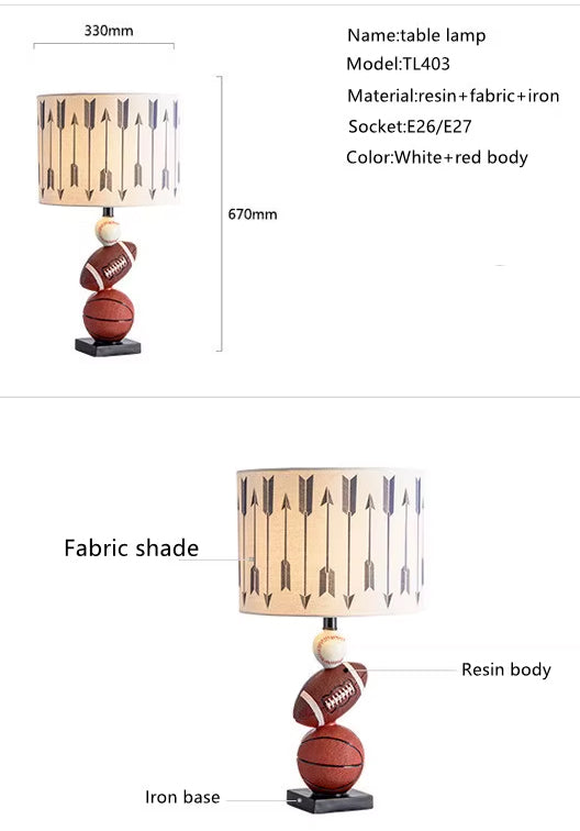 Decorative Sports Table Lamp