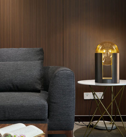 Glass Globe Table Lamp