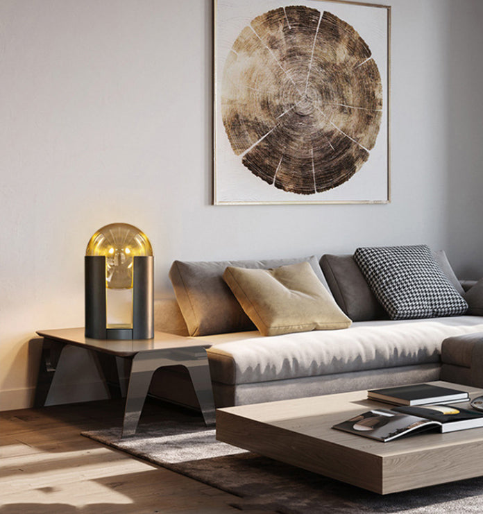 Glass Globe Table Lamp