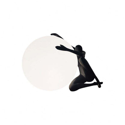 Creative Humanoid Sculpture Ball Table Lamp