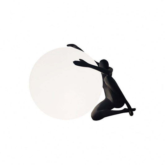 Creative Humanoid Sculpture Ball Table Lamp
