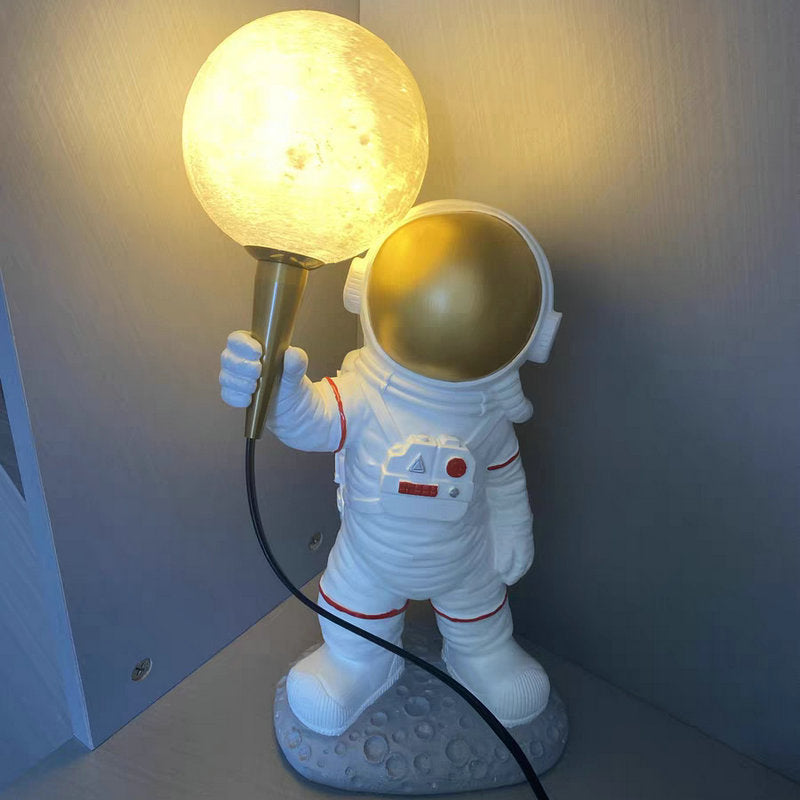 Astronaut Table Lamp Decor Statue